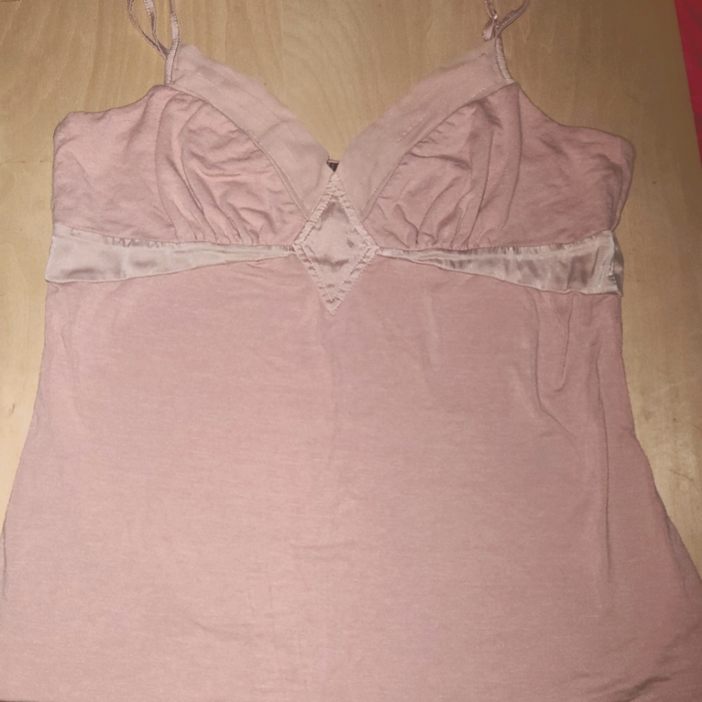 BEBE TANK top. A peach color. Size Large.